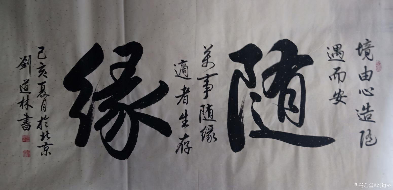 刘道林书法作品《随缘》