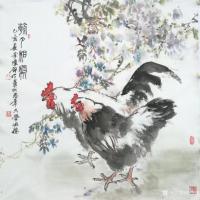 艺术家李伟强日记:国画花鸟画《朝夕相处》《 逸趣出仙姿，情随水草池。》
  【图0】