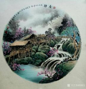 艺术品图片：艺术家周顺生国画作品名称《团扇春静图》价格800.00 元