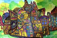 艺术家刘永铎收藏:《热爱绘画的小姑娘》学生作品欣赏；
她那么的热爱画画，
【图0】