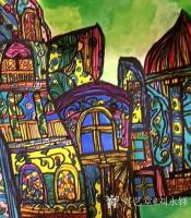 艺术家刘永铎收藏:《热爱绘画的小姑娘》学生作品欣赏；
她那么的热爱画画，
【图3】