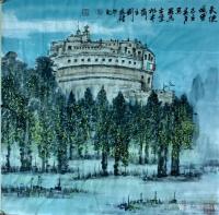 艺术家刘应雄日记:国画山水写生作品《意大利风情》系列作品欣赏；
  第一幅《【图5】