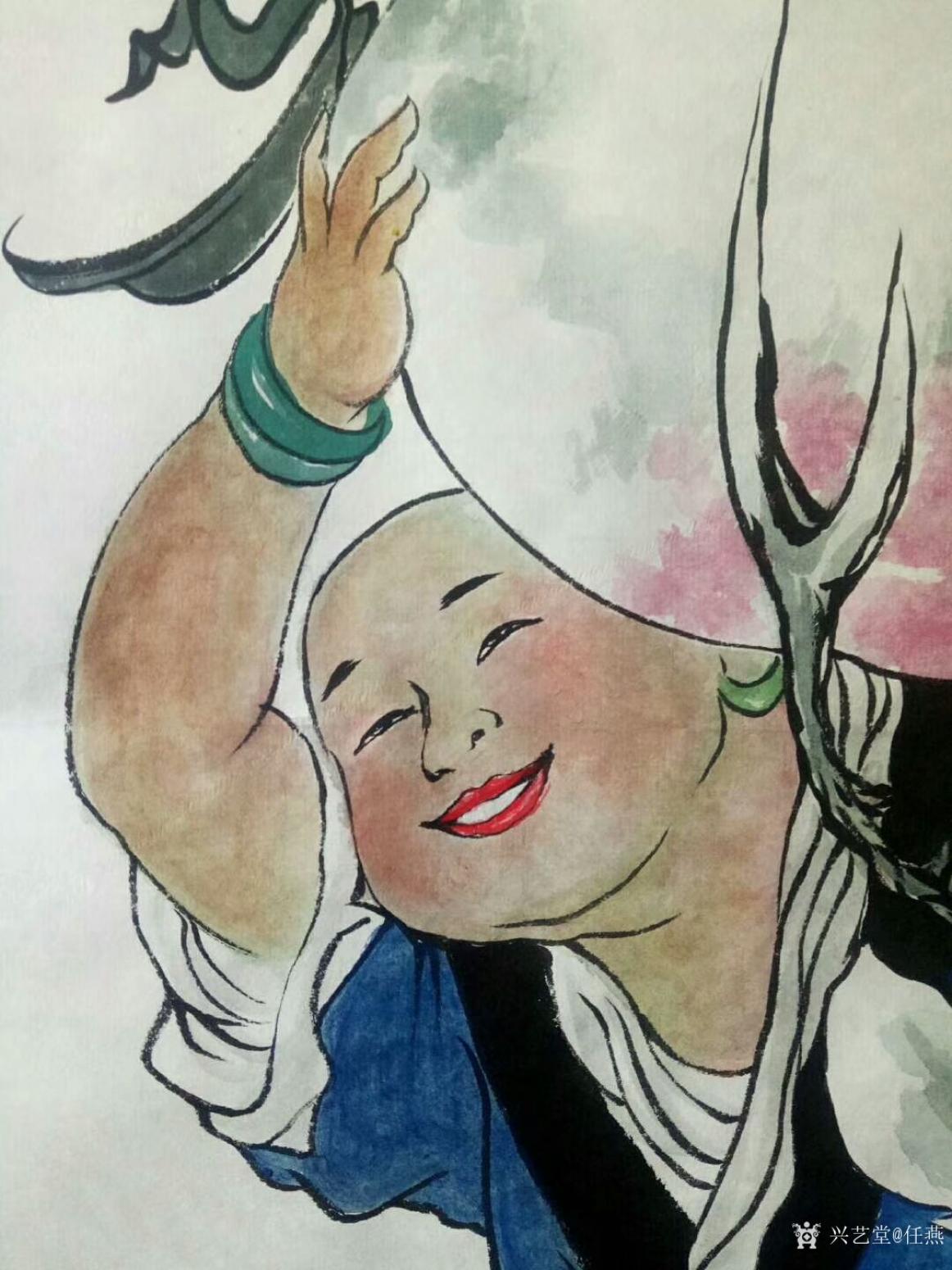 任燕国画作品《寿星-南极罡晖》【图2】