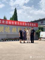 艺术家杨牧青日记:水墨三晋·杨牧青书画文化行
2019年7月21日，临汾甘肃【图1】