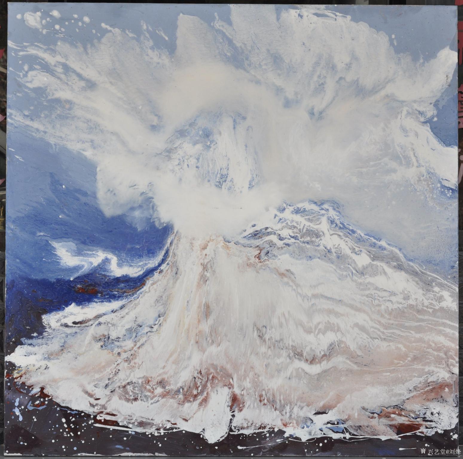 刘烽油画作品《风声挟雪行》【图0】