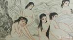 徐景莲日志-国画人物画《溪边洗澡的女人们》，乙亥年仲夏新作品；
  天【图1】