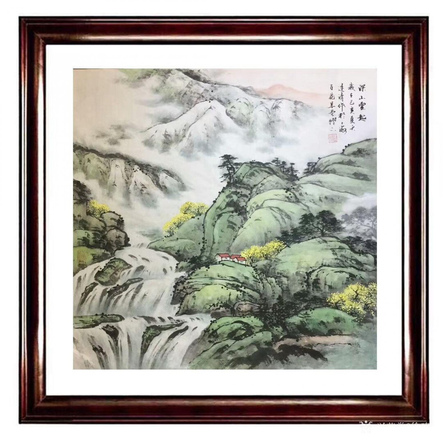 徐建清国画作品《山水画—深山云起》【图2】