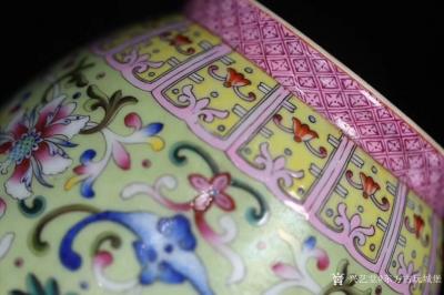 东方古玩城堡收藏-“清.粉彩花卉赏瓶”早期购于文物商店，带鉴定火漆印，清.粉彩花卉赏瓶，全美品，器【图6】