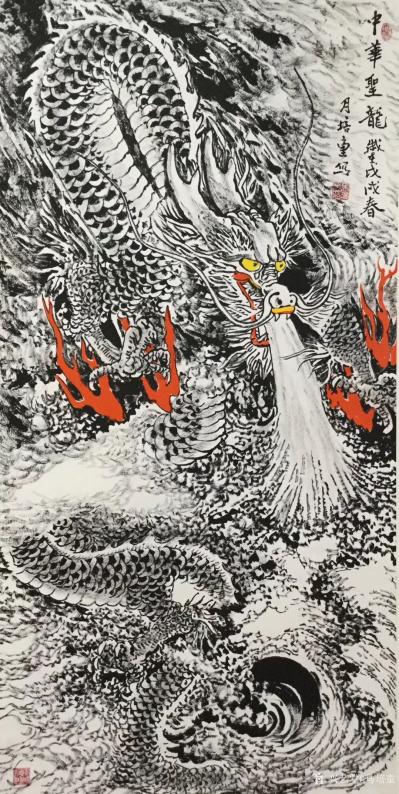 马培童日记-“忠爱无言-焦墨画创作与生活”马培童焦墨画感悟笔记（112）
  我画焦墨画、【图2】