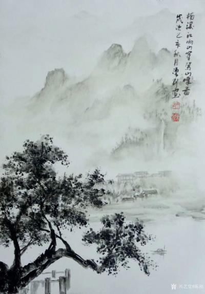 陈刚日记-采风之楠溪江陡门村，并完成《楠溪江》画作两幅；
  在永嘉通刘存浩先生的引导与【图4】