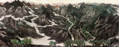 陈秀梅日记-国画山水画宁夏贺兰山区写生作品“春草如有情，山中尚含绿”等；
  亲爱的朋友们【图1】