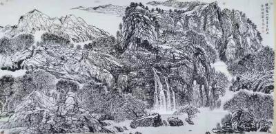 马培童日记-“焦墨画意境是什么？意境是艺术的灵魂。”马培童焦墨画感悟笔记（114）
  焦【图2】