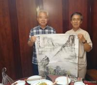 艺术家尚建国生活:长安八月金秋节，喜迎韩国二金斜。
唐时高苟丽新罗，结谊西市【图2】