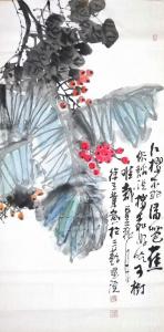 艺术品图片：艺术家徐立业国画作品名称《红樱桃绿芭蕉》价格6000.00 元