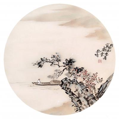 李亚南日记-李亚南书画作品，仿古山水人物画小品欣赏.【图7】