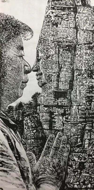 马培童日记-“画中有话，自有我在”马培童焦墨画感悟笔记（118）
  我的焦墨画创造的视觉【图1】