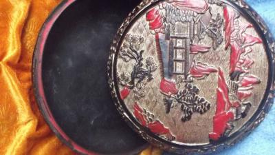 荆古轩收藏-我收藏的清代浅雕老漆盒和杂件。收藏让我快乐，收藏让我感悟历史的丰富多彩和时代的年【图2】