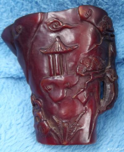 荆古轩收藏-我收藏的角质藏品。每一件藏品它都是生命载体，当今人们在珍爱动物的同时也在珍爱用心【图4】