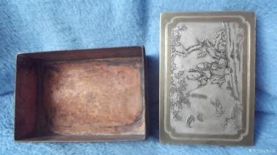 荆古轩收藏-我收藏的文房多面浅雕铜盒，它是前人高士心怀古意的表达和珍玩赏品。【图9】