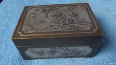 荆古轩收藏-我收藏的文房多面浅雕铜盒，它是前人高士心怀古意的表达和珍玩赏品。【图10】