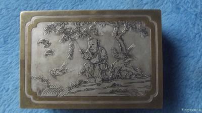 荆古轩收藏-我收藏的文房多面浅雕铜盒，它是前人高士心怀古意的表达和珍玩赏品。【图12】