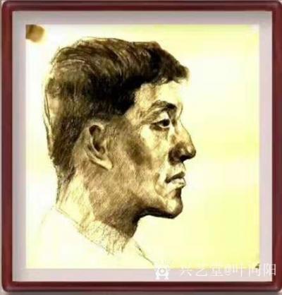 叶向阳日记-人物头像素描作品《我的战友》《保家卫国守边疆》；
  第一幅人物头像素描作品《【图3】