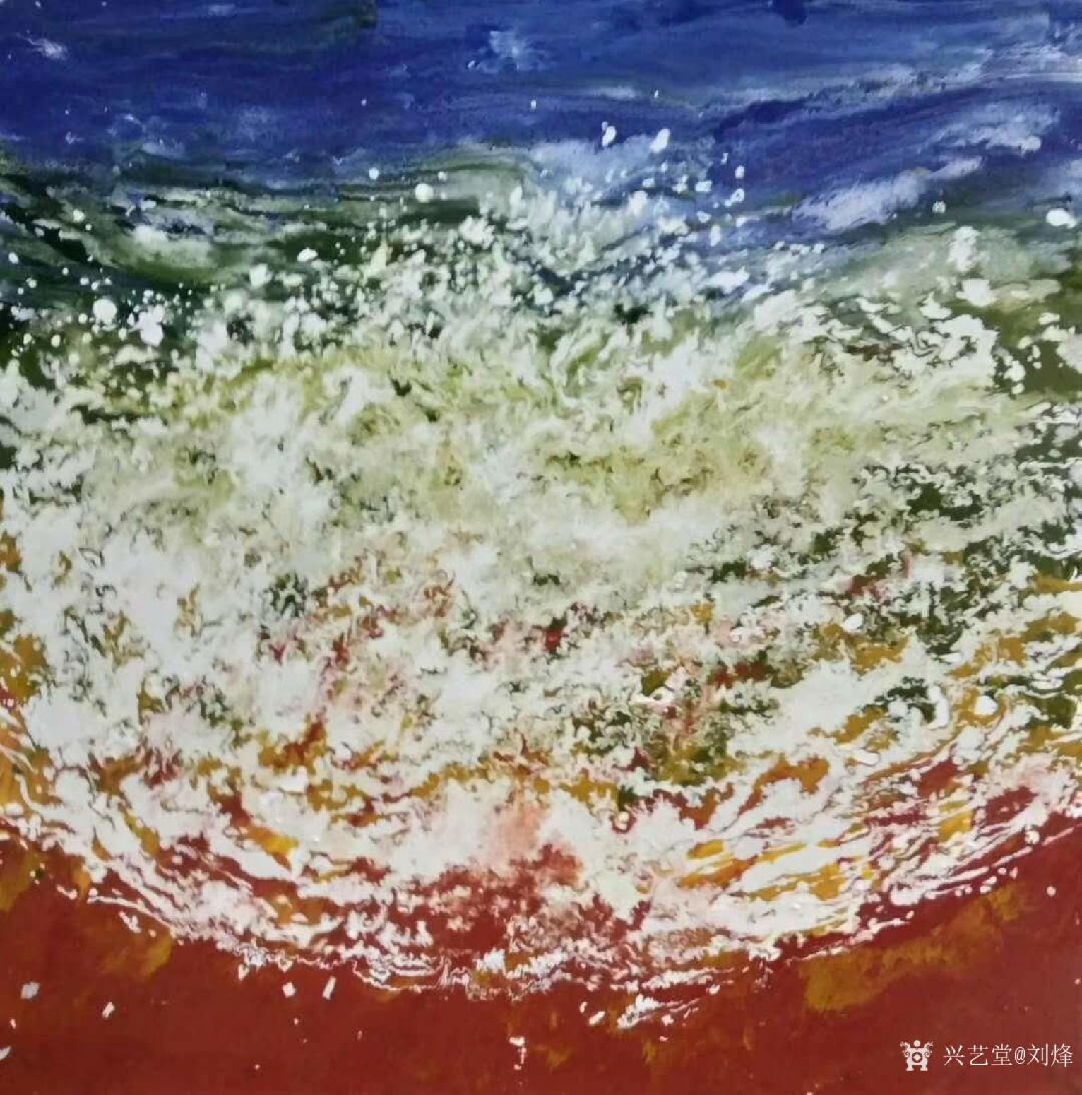 刘烽油画作品《早潮》【图0】