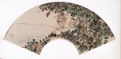 李亚南日记-李亚南书画工作室作品国画山水扇面作品、国画人物画作品，请欣赏；【图2】