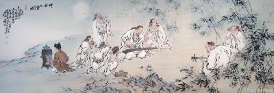 李亚南日记-李亚南书画工作室作品国画山水扇面作品、国画人物画作品，请欣赏；【图9】