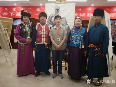 赵国毅日记-国画人物画《查干础鲁》《巴图》《阿拉善的青年人》《扣文》尺寸4尺竖幅68X138【图6】