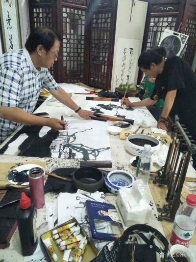 徐如茂生活-国家一级美术师，著名画家杨阳先生一行行莅临巴蜀阆中，与本土画家交流与指导。【图3】