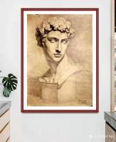 艺术家叶向阳日记:翰墨颂中华：素描石膏象《海盗》等3副作品。
  这是我19【图1】