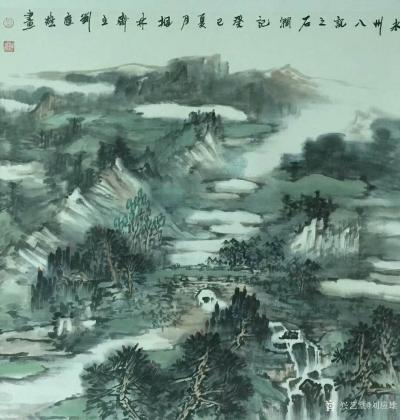 刘应雄日记-国画山水画写生作品《永州八记》《永州八景》系列山水画作品选；
  刘应雄山水画【图8】