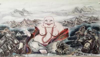 尚建国日记-中华大自在弥勒佛：祝福“中华人民共和国”建国七十周年吉祥安康！
   祝福“中【图3】