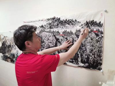 马培童日记-在研究探索焦墨中，不断前行，对焦墨的继承、发扬光大，和传承而努力。
  从沛县【图1】