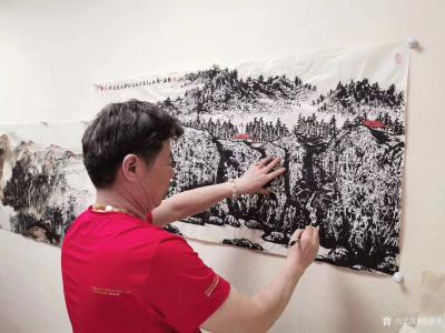 马培童日记-在研究探索焦墨中，不断前行，对焦墨的继承、发扬光大，和传承而努力。
  从沛县【图2】