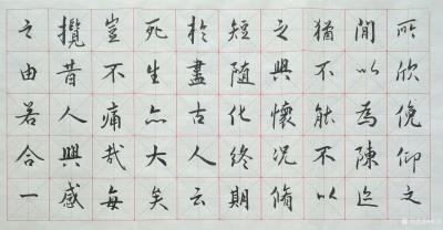 耿涛日记-行楷书法临《兰亭序》永和九年，岁在癸丑，暮春之初，会于会稽山阴之兰亭，修禊事也。【图4】