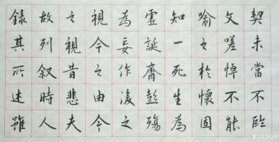 耿涛日记-行楷书法临《兰亭序》永和九年，岁在癸丑，暮春之初，会于会稽山阴之兰亭，修禊事也。【图5】