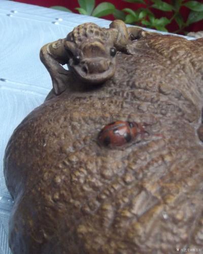 荆古轩收藏-收藏二十多年不同规格的老紫砂南瓜，老清罐子和飘花翡翠。此藏品是我从不同地方不同藏【图9】