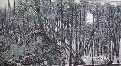 马培童收藏-观赏马培童《绿野仙踪》-丹青居士
  在乱糟糟枯木朽枝，横七竖八的枯枝败叶中稀【图1】