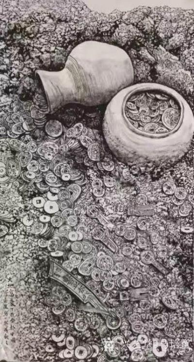 马培童日记-中国焦墨画的枯笔渴墨和笔墨意境-马培童焦墨画感悟笔记（123）
  焦墨画是“【图1】