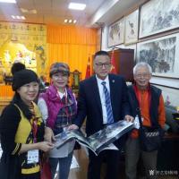 艺术家陈刚生活:与杨正伟，罗东风，华敬福等书画大咖以及台湾书画协会主席合影留【图2】