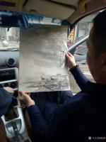 艺术家陈刚收藏:昨日小楼又东风，
一夜无眠入境中；
淡墨清唱江山美，
【图0】