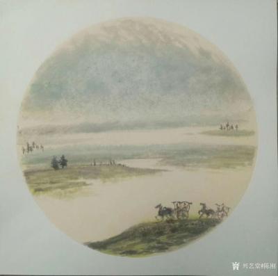 陈刚收藏-昨日小楼又东风，
一夜无眠入境中；
淡墨清唱江山美，
青翠依然入画屏。
【图4】