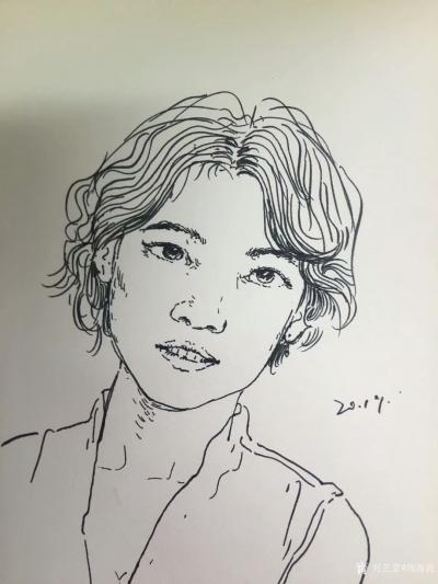 周海波日记-涉猎人物素描，人物肖像速写，换换口味改改风格，多方面提升自己。【图3】