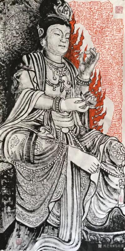 马培童日记-“写”字当先，谈谈焦墨画中的“写” ；马培童焦墨画感悟笔记（126）
  焦墨【图2】