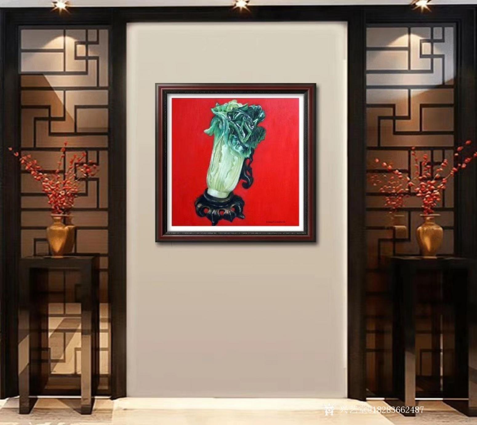 18283662487油画作品《藏品级高端油画玉百财》【图3】