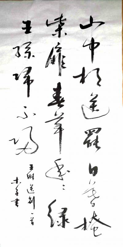 史介鸿日记-书法录王维诗《送别》