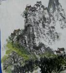 荆古轩日志-荆门书画——尹峰习笔画作：得山水清气，乐在水墨趣中。荆古轩习【图2】