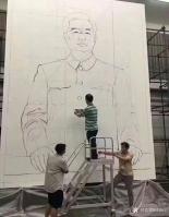 艺术家凌振宁收藏:美术从业者的荣耀，建国70周年国庆大典上的画像怎么来的？
【图0】